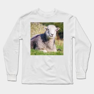 Happy Herdwick Sheep, Lake District Long Sleeve T-Shirt